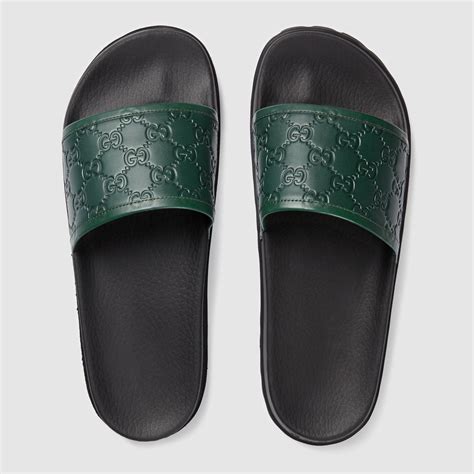 gucci slides men used|men's gucci slides cheap.